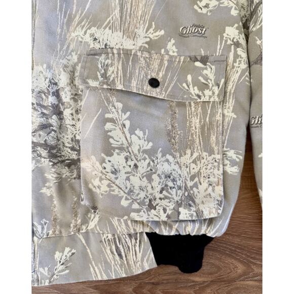 Vintage Ghost‎ Camo Prairie Field Bomber Jacket Quilt Insulated Size XL(?) GUC - Picture 6 of 14